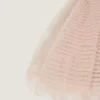 Mini abito babydoll con volant in nylon Mini abito babydoll con volant in nylon