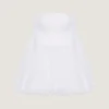 Mini abito bustier in pizzo con mantella