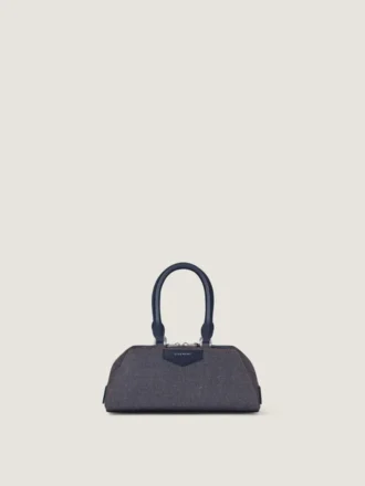 Mini Antigona Bag East-West in denim