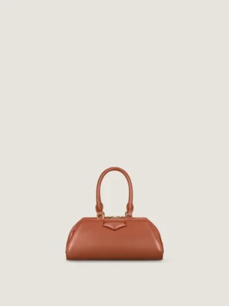 Mini Antigona Bag East-West in pelle Box