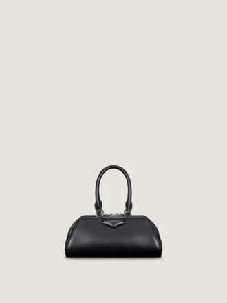 Mini Antigona Bag East-West in pelle Box