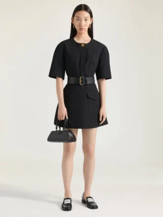 Mini Antigona Bag East-West in pelle Box