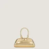 Mini borsa Antigona East-West in pelle laminata Mini borsa Antigona East-West in pelle laminata
