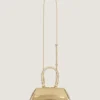 Mini borsa Antigona East-West in pelle laminata Mini borsa Antigona East-West in pelle laminata