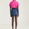 Mini gonna cargo in denim blu medio Mini gonna cargo in denim blu medio