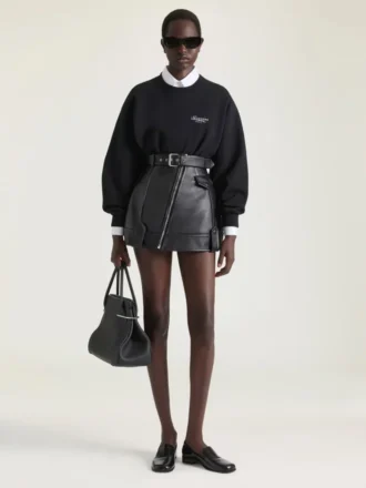Felpa in pile con stampa Givenchy