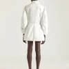 Miniabito Cocoon in denim bianco