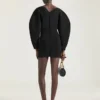 Miniabito Cocoon in maglia tecnica
