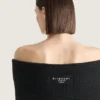 Miniabito con spalle scoperte in lana