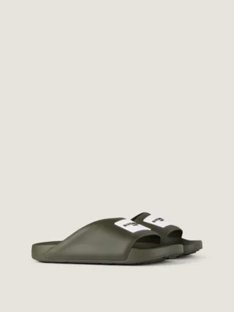 Mules con cinturino in gomma