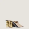 Mules con tacco a nastro in pelle Mules con tacco a nastro in pelle