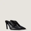 Mules con tacco a spillo in pelle Mules con tacco a spillo in pelle