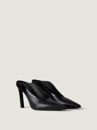 Mules con tacco a spillo in pelle