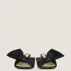 Mules con tacco Boudoir in pelle nappa con fiocco Mules con tacco Boudoir in pelle nappa con fiocco