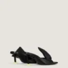 Mules con tacco Boudoir in pelle nappa con fiocco Mules con tacco Boudoir in pelle nappa con fiocco