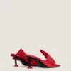Mules con tacco Boudoir in pelle nappa con fiocco Mules con tacco Boudoir in pelle nappa con fiocco