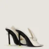 Mules con tacco Boudoir in pelle nappa con fiocco Mules con tacco Boudoir in pelle nappa con fiocco
