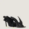 Mules con tacco Boudoir in pelle nappa con fiocco Mules con tacco Boudoir in pelle nappa con fiocco