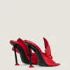Mules con tacco Boudoir in pelle nappa con fiocco Mules con tacco Boudoir in pelle nappa con fiocco