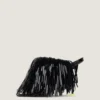 Mules con tacco Boudoir in vernice con frange Mules con tacco Boudoir in vernice con frange