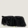 Mules con tacco Boudoir in vernice con frange Mules con tacco Boudoir in vernice con frange