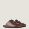 Mules imbottite in pelle nappa