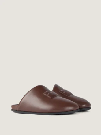 Mules imbottite in pelle nappa