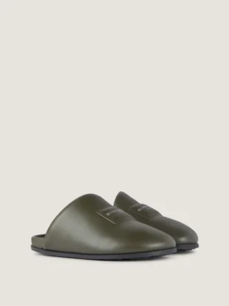 Mules imbottite in pelle nappa