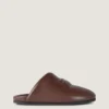 Mules imbottite in pelle nappa