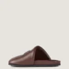 Mules imbottite in pelle nappa