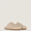 Mules piatte Label in pelle nappa Mules piatte Label in pelle nappa