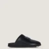 Mules piatte Label in pelle nappa Mules piatte Label in pelle nappa