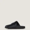 Mules piatte Label in pelle nappa Mules piatte Label in pelle nappa