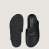 Mules piatte Label in pelle nappa Mules piatte Label in pelle nappa