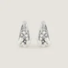 Orecchini a clip Crystal Pearl in metallo, cristalli e perle Orecchini a clip Crystal Pearl in metallo, cristalli e perle