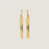 Orecchini Givenchy Tape in metallo e smalto