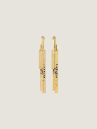 Orecchini Givenchy Tape in metallo e smalto Orecchini Givenchy Tape in metallo e smalto