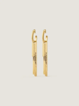 Orecchini Givenchy Tape in metallo e smalto Orecchini Givenchy Tape in metallo e smalto