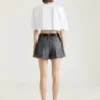 Pantaloncini a doppia piega in lana
