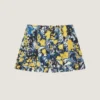 Pantaloncini in viscosa con stampa floreale