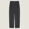Pantaloni a doppia piega in lana Pantaloni a doppia piega in lana