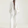 Pantaloni a doppia piega in lana e mohair Pantaloni a doppia piega in lana e mohair