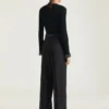 Pantaloni a doppia piega in lana e mohair Pantaloni a doppia piega in lana e mohair