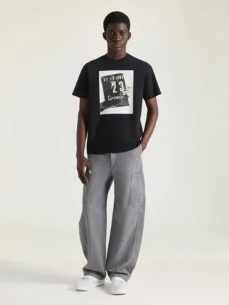 T-shirt in cotone con stampa a ciak