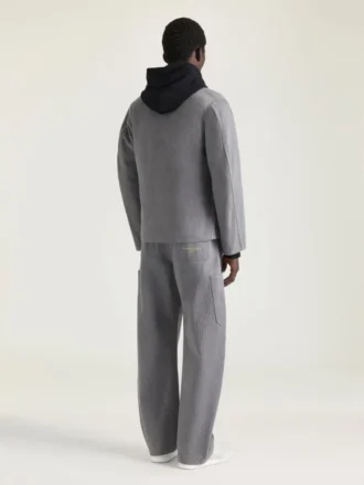 Giacca in denim a spina di pesce con ricamo Givenchy Paris