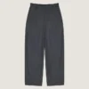 Pantaloni con cuciture couture in flanella