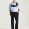 Pantaloni jogger con cuciture couture in pile ricamato Givenchy Paris Pantaloni jogger con cuciture couture in pile ricamato Givenchy Paris