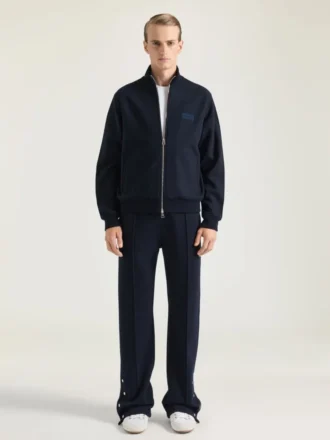Felpa con zip in lana e cashmere con toppa Givenchy