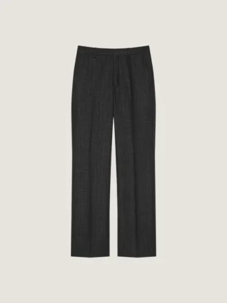Pantaloni sartoriali a gamba dritta in lana