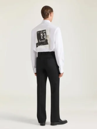 Camicia in popeline con stampa a ciak Camicia in popeline con stampa a ciak